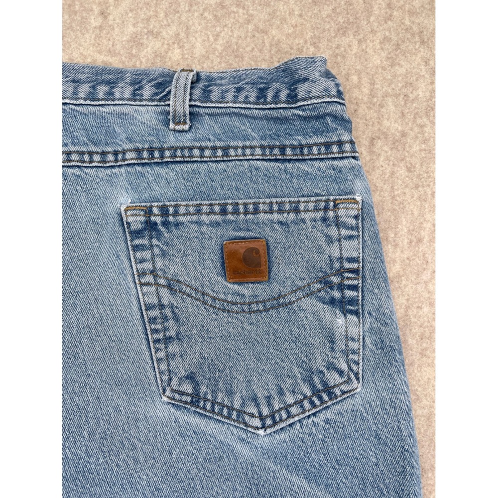 Carhartt Men's Relaxed‎ Fit Blue Denim Jeans Size 46x30 Workwear
